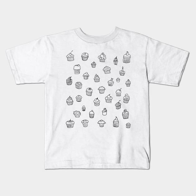 Cupcake collage Kids T-Shirt by freepizza